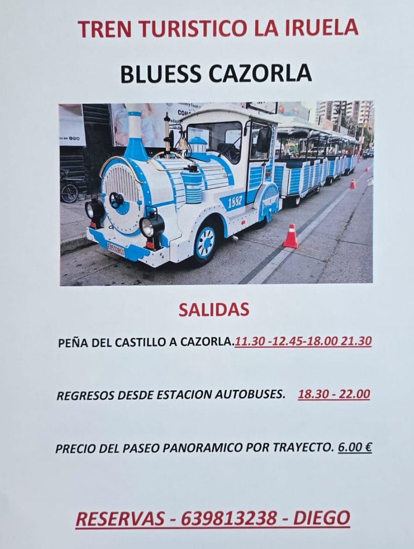 Tren turístico la Iruela - Horario Blues Cazorla Tren turístico la Iruela - Horario Blues Cazorla
